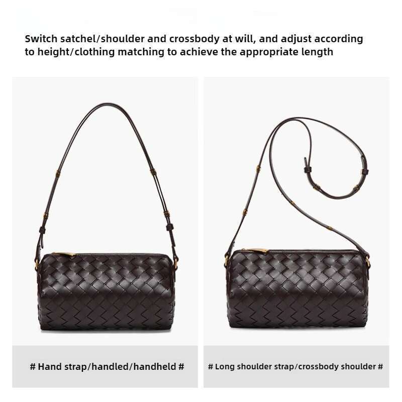 2025 New Woven Camera Boho Cyder Shoulder Bag Minimalist Crossbody Purse For Women Trendy Underarm Handbag Unique