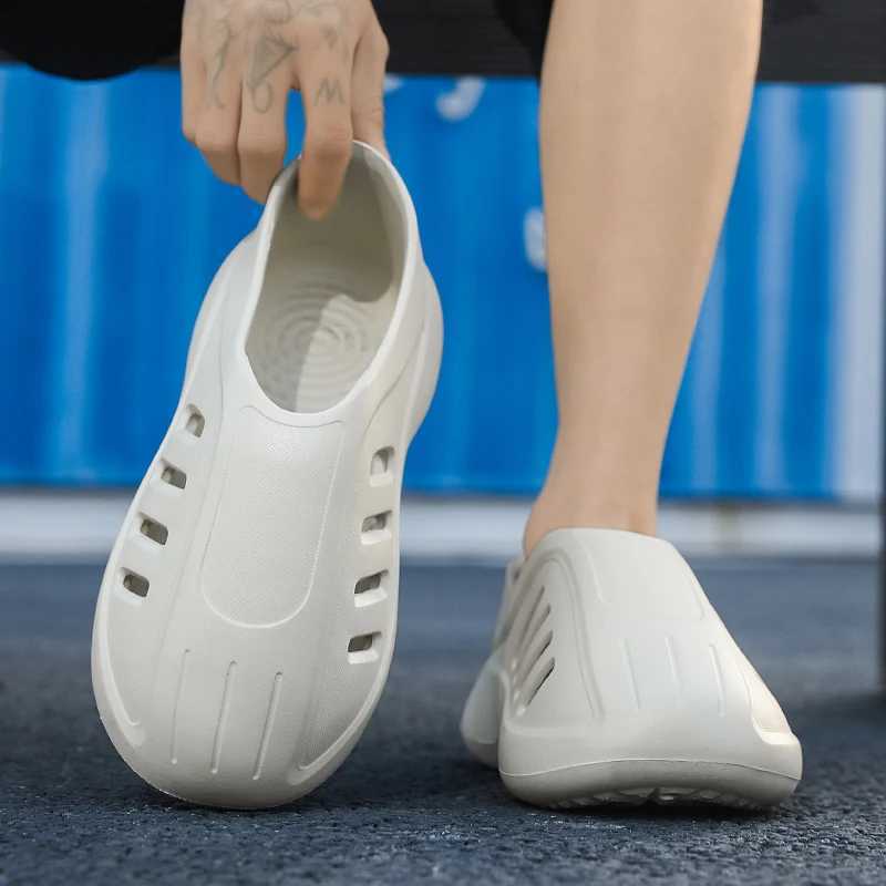 The trend of new Baotou sliders with thick bottoms for casual beach couples and full sport sliders in the spring of 2025 W250414