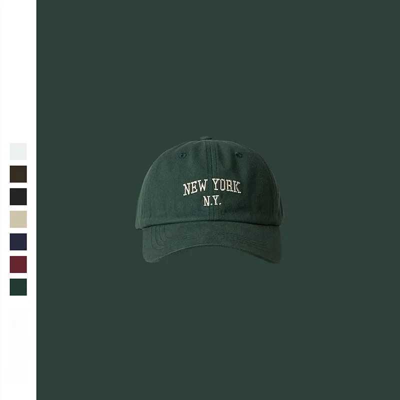 Mens and womens baseball caps adjustable casual embroidery 1989 New York American cotton sun hat unisex solid cap W250414