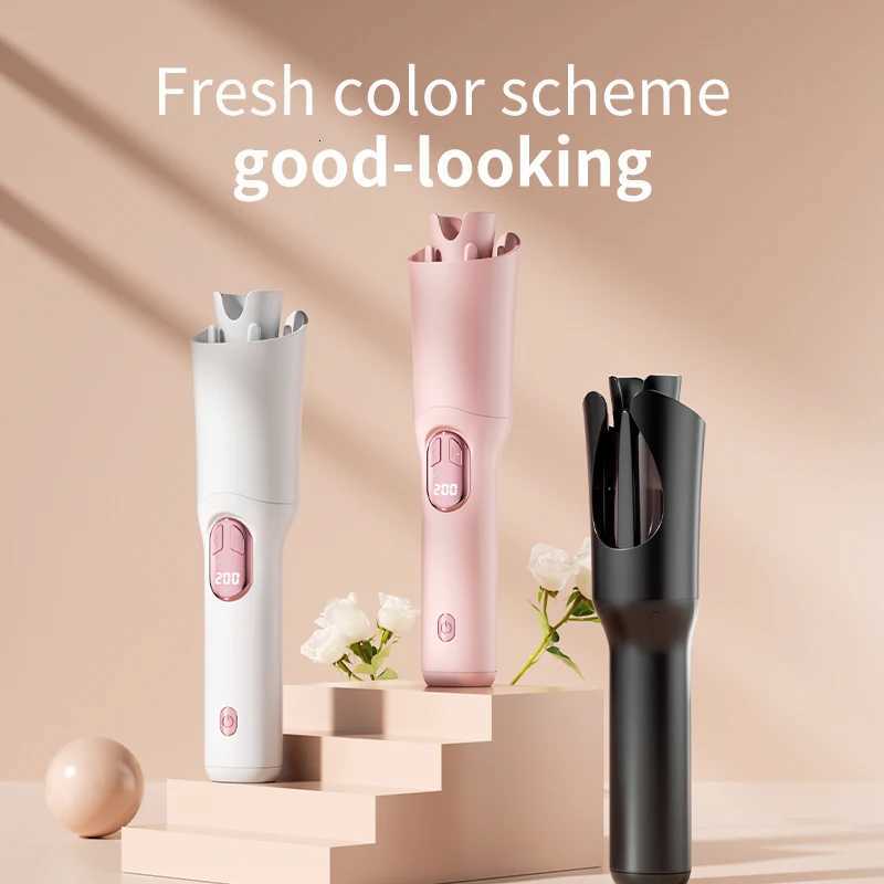 Wireless 32MM Hair Crimper for Loose Waves Portable Heated Barrel Curling Wand Quick Styling ToolT251114