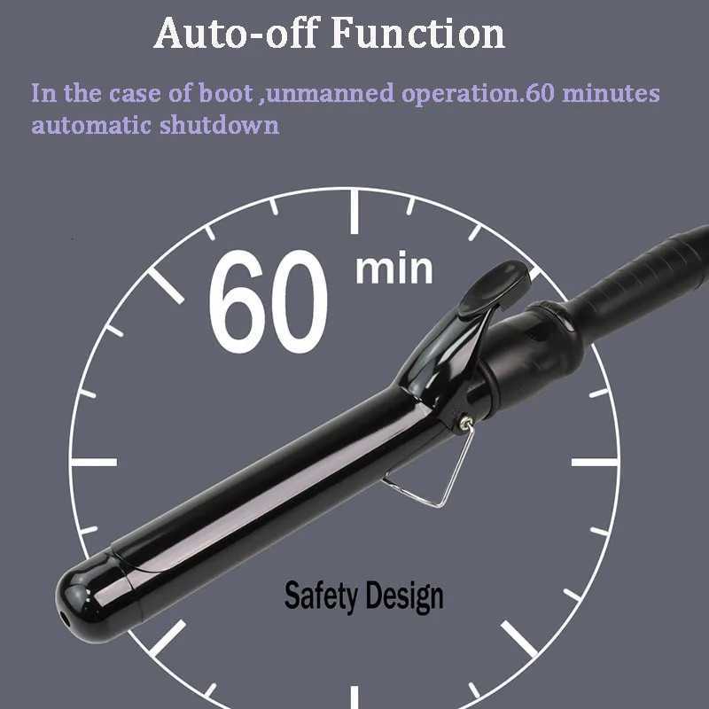 Hair Styling Tools LCD Curling Iron Ceramic Hair Curler Wand Curling Iron With Dual Voltage Digital Magic CurlingT251114