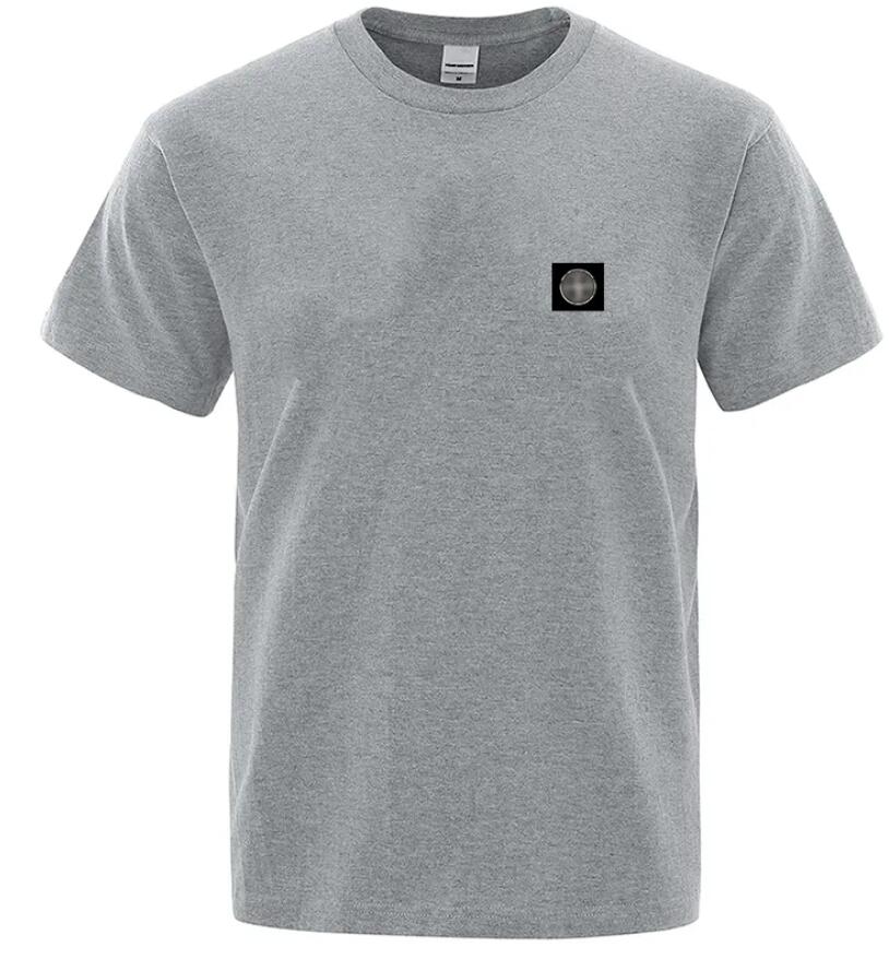 Summer T shirt designer mens t shirt simple stones pure islands cotton round neck embroidered letter casual commuting women tshirt temperament versatile
