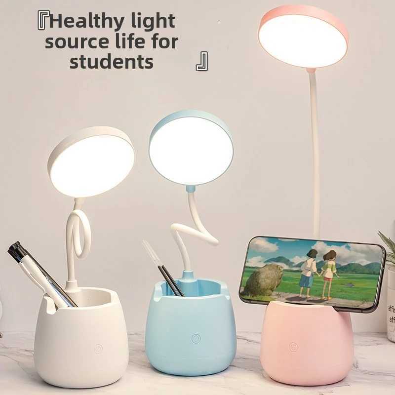 New LED Eye Protection Desk Lamp USB Bedside Lamp Charging Student Study Dormitory Reading Lamp Bedroom Night Light Gift M251114