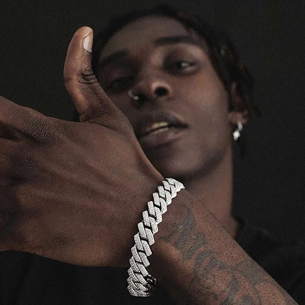 Hip Hop Jewelry VVS Certificate Double Row Iced 12MM S925 Sterling Silver Necklace Moissanite Diamond Miami Cuban Link Chain