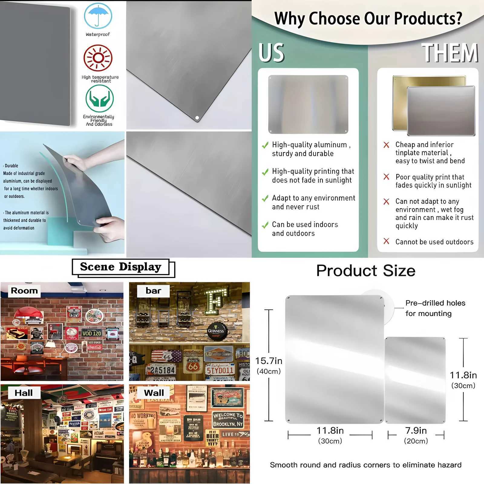 American Psycho Movie Metal Poster Tin Signs Wall Art Posters on the Wall Decoration Items Custom Metal Sign for Home DecorationM251114