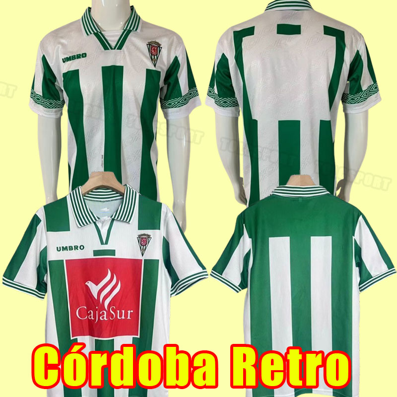 Retro Cordoba CF 1996 1997 1998 Soccer Jerseys 96 97 98 home away third football shirt men pre-match