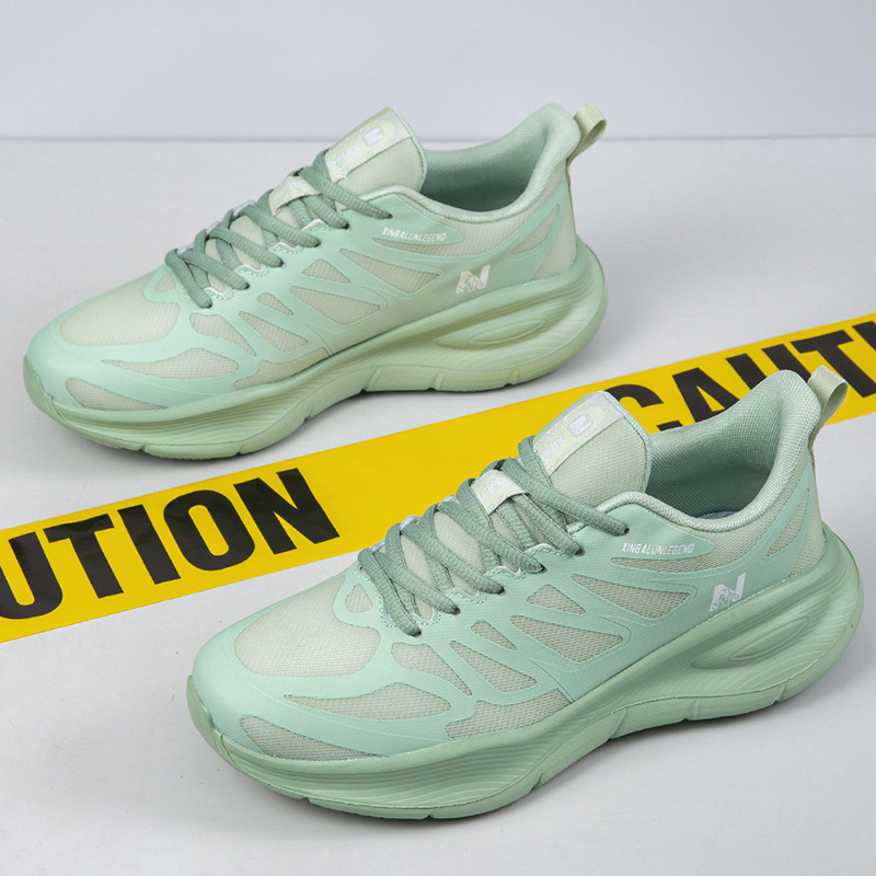 designer runing shoes new Men's and women's running shoes breathable and soft sole jogging shoes with elastic, anti-slip shock-absorbing mes
