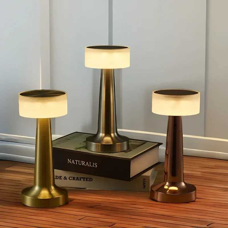 LED Metal Retro Minimalist Desk Lamp Romantic Decoration Bar Bedroom Ins Caf UBS Charging Touch Atmosphere Small Night Light M251114