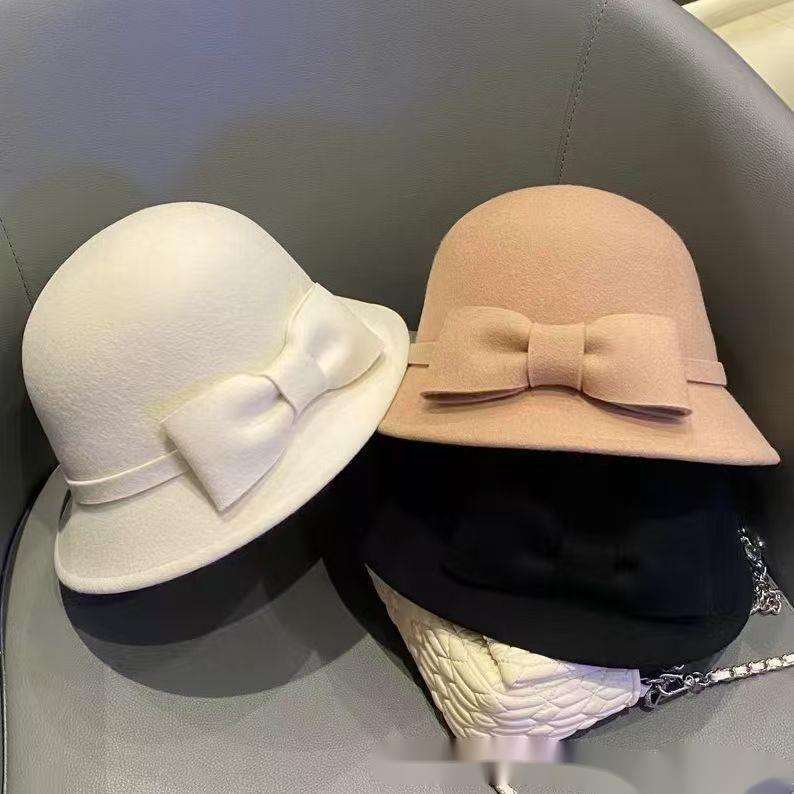Fashionable Bowler Winter Versatile Elegant Warm Fisherman Audrey Hepburn Style French Millionaire Hat