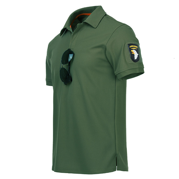 2025 Designer Polo Quick Men Sports Loose Summer Outdoor Drying Clothes Special Forces War Wolf Tactical Short Sleeved Military Fan T-shirt