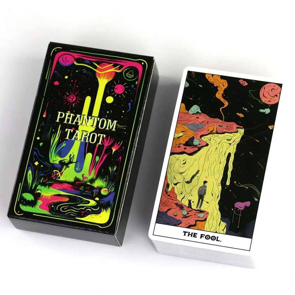 Phantom Tarot Deck 1036cm 78 Colorful Tarot Cards Based on Rider Waite System C251114