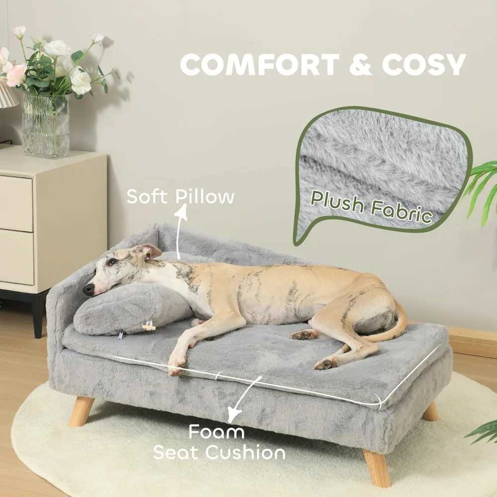 Dog sofa bed elevator pet sofa with foam pad soft removable and washable cover with anti-skid foot pad cat sofa X250412