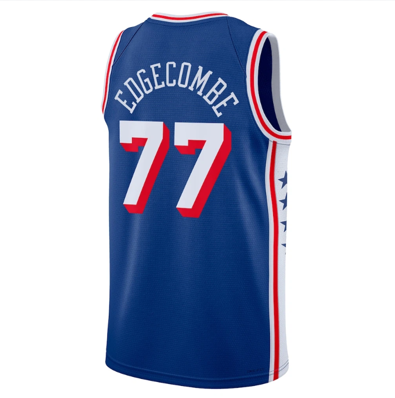 76erss Basketball Jerseys Tyrese Maxey VJ Edgecombe Paul George Joel Embiid Quentin Grimes Kelly Oubre Andre Drummond Dalen Terry Allen Iverson City J