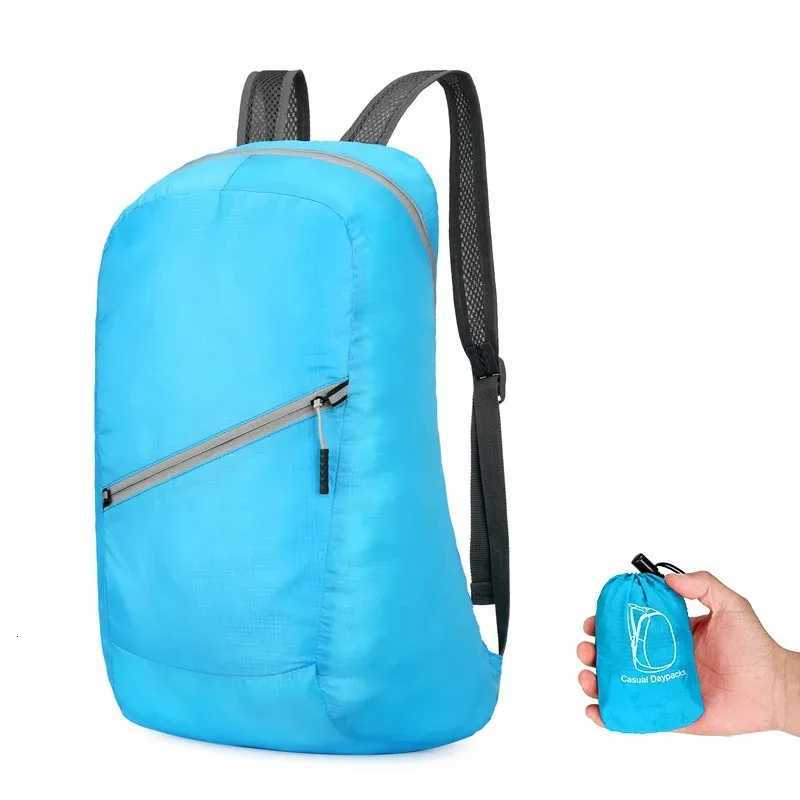 Large Capacity Waterproof Camping Backpack Travel Hiking Bag Lightweight Foldable Rucksack Durable Outdoor Sport Rain Cover BagsW251113