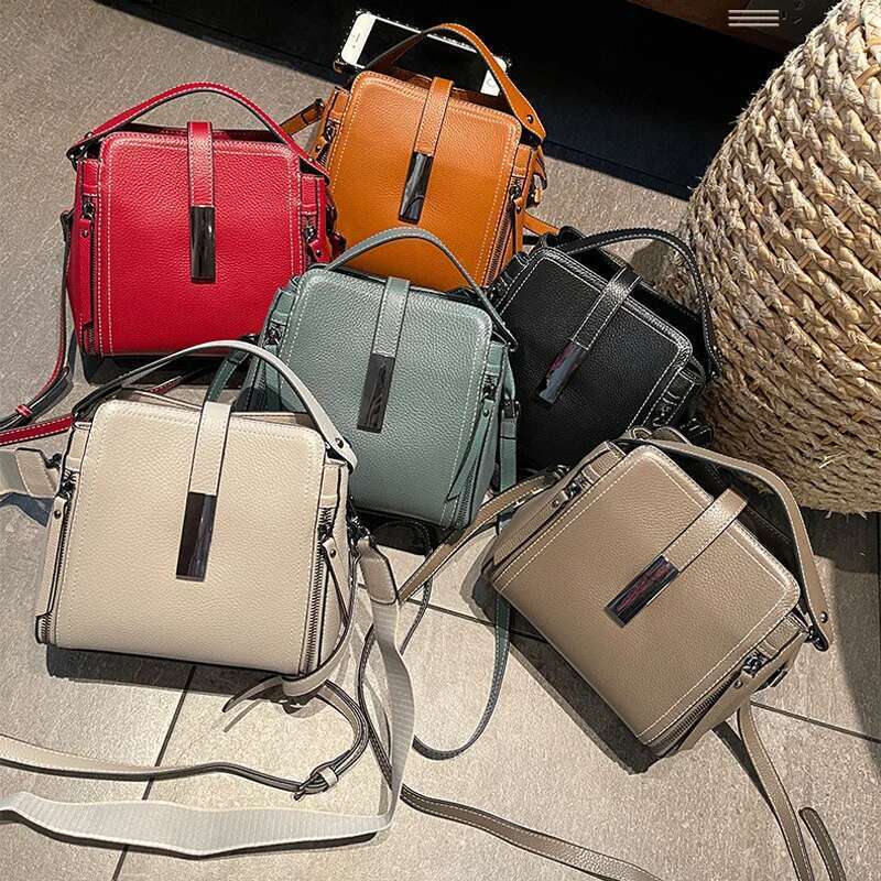 Designer Bag Spring Zipper Design Denim Blue Small Tote Classic 100% Genuine Leather Women's Hand Ladies Crossbody Shoulder Bag