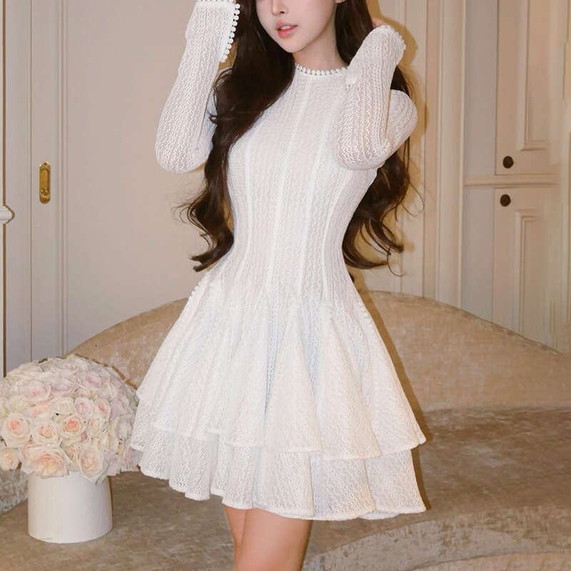 Designer Trendy Solid Color Women's Short Dress with Flirty Ruffle Edges and Comfortable Fit