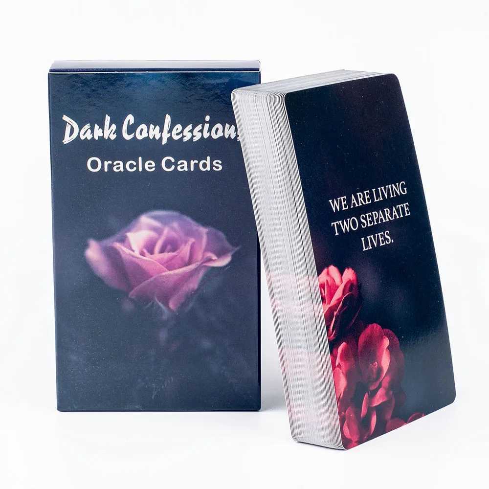 Dark Confession Oracle Cards Twin Flame Oracle Cards Love KeywordsMessages Deck Dark Shadow 50Pcs Cards C251114