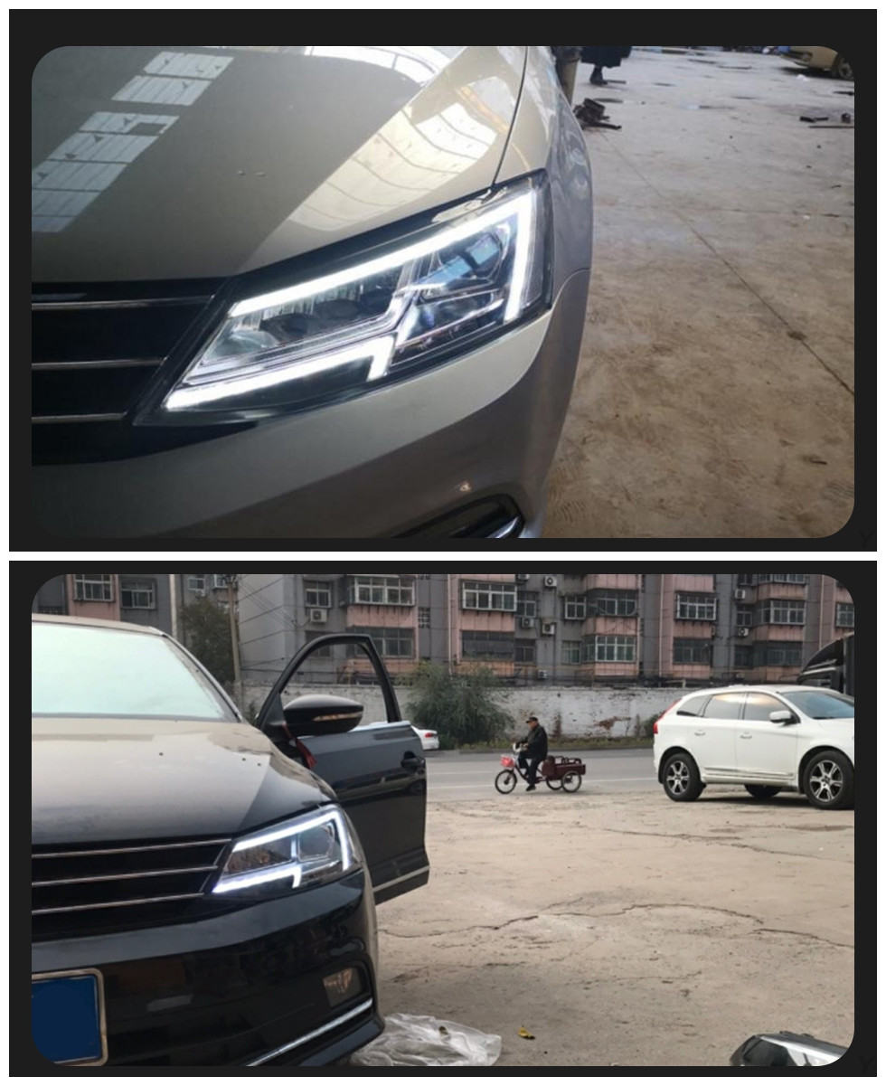 Car Lights Assembly for VW Jetta MK6 MK6 20 11-20 18 All LED Front Daytime Light Signal Headlight Accessories