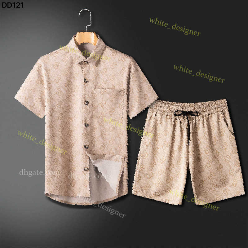 Luxury tracksuit men Jogger shirts Cardigan Suit Men top quality summer set Short Pants Tshirt Designer loose shorts and t shirt set for vacation size M4XL 668P