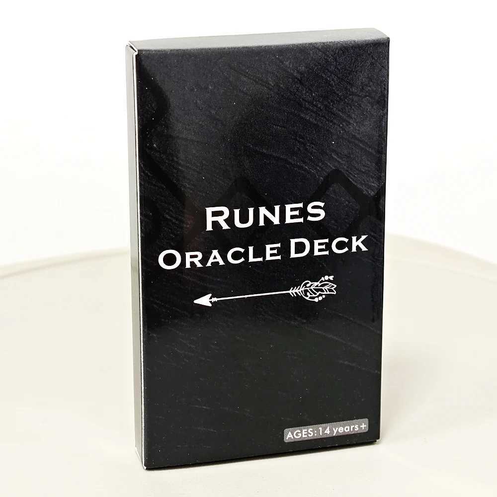 Runes Oracle Deck 26 Pcs Cards Illuminate Your Life and Manifest Transformation 1036cm C251114