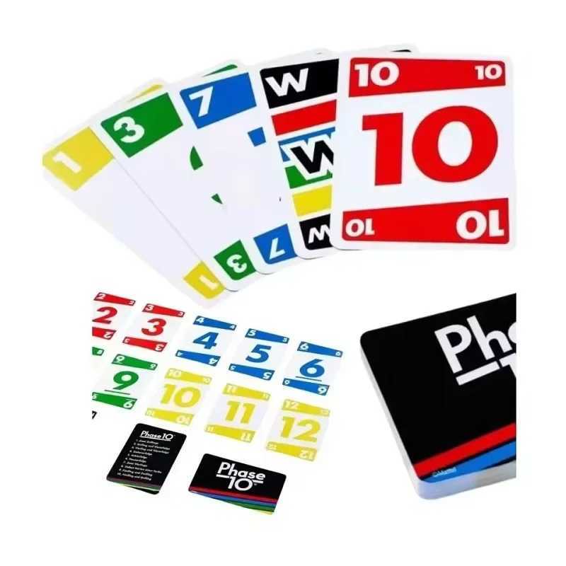 New Phase 10 Kartenspiel Fun High Fun Multiplayer Toy Designs Paying Board Game Card Family Party Toy C251114