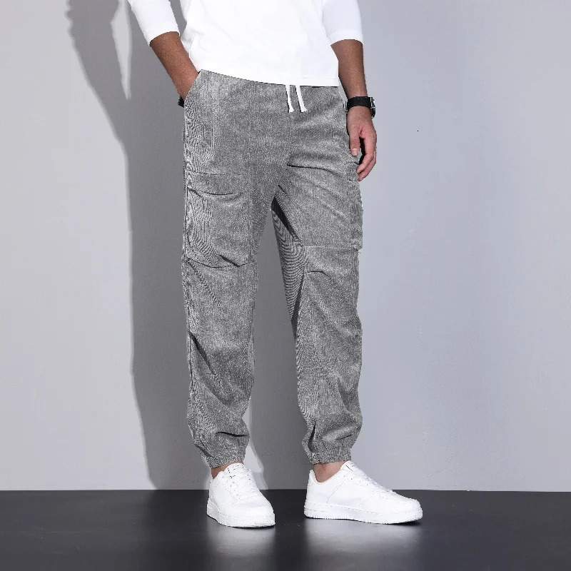 Solid color simple edition springsummer mens pants fast drying cool and comfortable fabric brushed style legs 250414Z