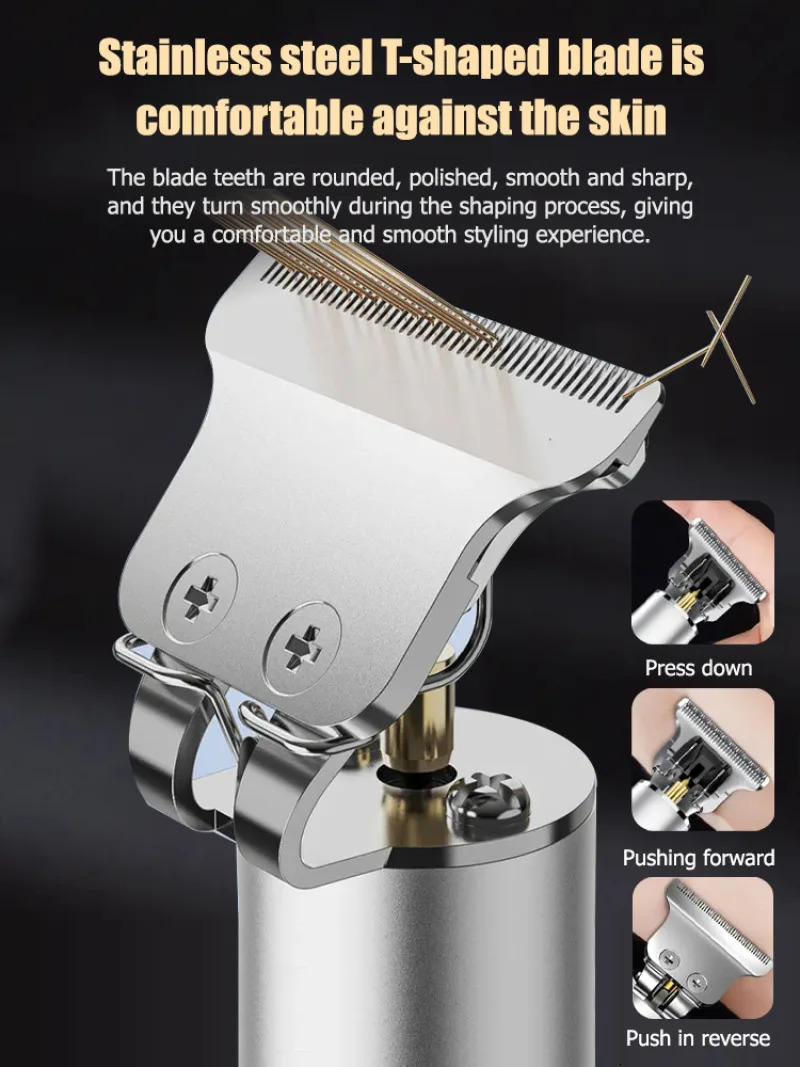 Electric Clipper Multifunctional Haircut Carving Bald Shaving Trimming Beard Shaping Hair Cutting Rechargeable 251111 C260312