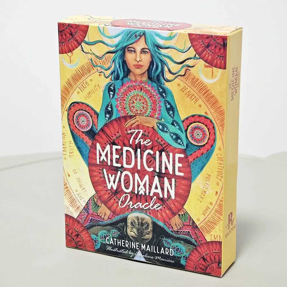10473cm Medicine Woman Oracle Discover The Archetypes of The Divine Feminine 49 Pcs Oracle Cards C251114