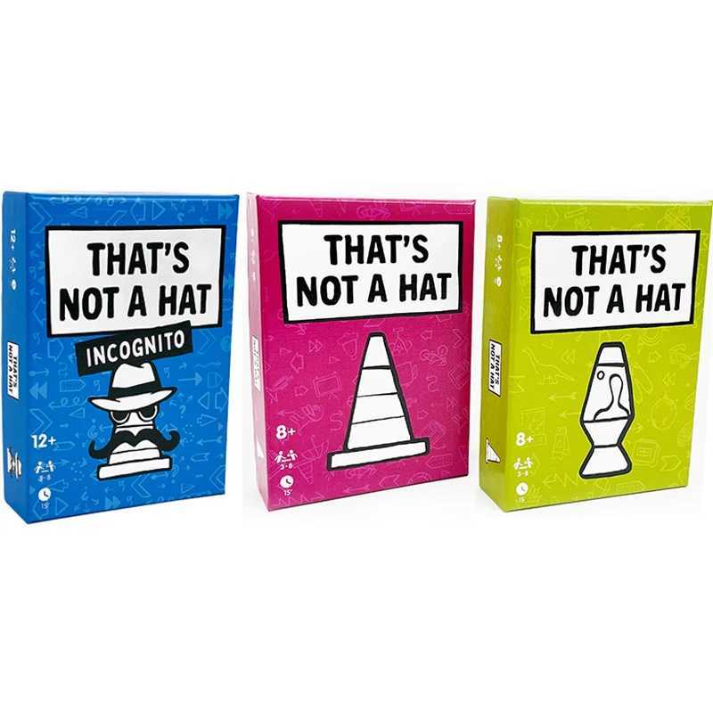 Unique Thats Not a Hat Happy Party Game SetTop Board Game with Basic Extended Card Game English Tabletop Game for 3-8 Players C251114