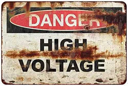 Danger High Voltage Vintage Sign Retro Decor Signs Man Cave Decorations Metal Tin Art Gift High Gloss 208120067019-aluminumM251114