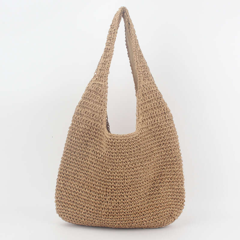 Handmade Beach Bag Single Shoulder Grass Forest Series Handmade Woven Casual Versatile Large Capacity Shopping Beach Women's Bag Kq2