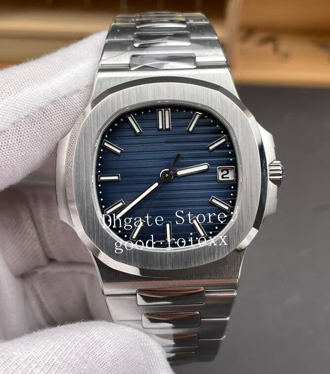 Men's Watches DDF Men Automatic Cal.26-330 Movement Watch Green Blue White Calendar 5811 Stainless Steel Platinum Luminous Butterfly Buckle Wristwatches