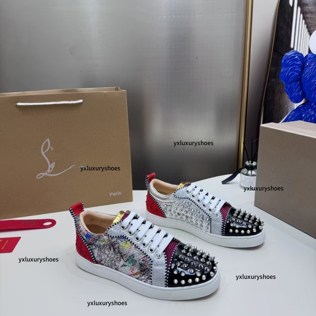 2025 Paris designer shoes women's spring new rivet casual sports shoes Fashion style design shoes men's and women's casual shoes luxury comfortable shoes