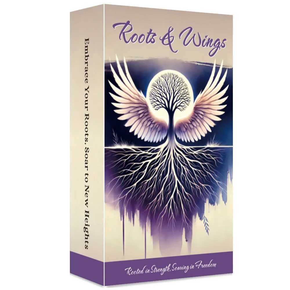 Roots and Wings Oracle Cards Self Discovery Tarot Deck Inner Strength English Version with Meaning on The Cards 54-Cards C251114