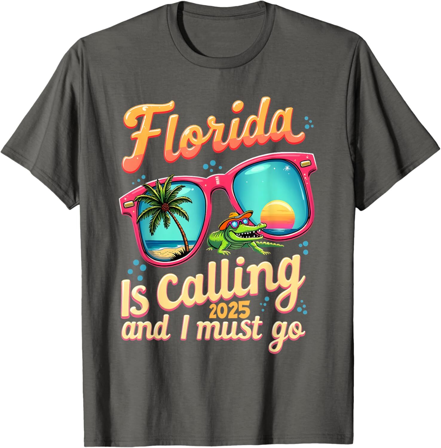 T shirt for Mens Florida Is Calling And I Must Go Summer Vibes Florida Trip Graphic Tee Casual Tops Clothes Short sleeve