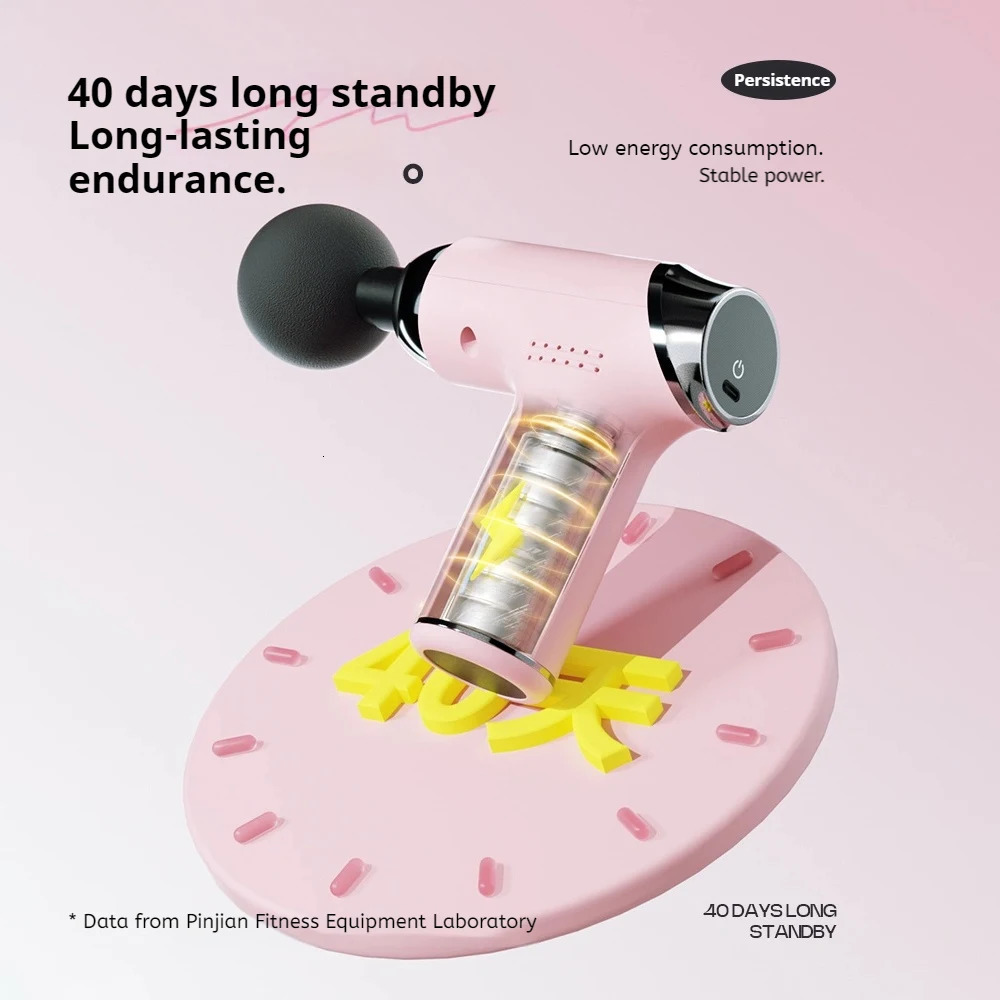 Mini Massage Gun Deep Tissue Muscle Relief Electric Portable for Home Gym Sports Recovery Rechargeable Tool 250414