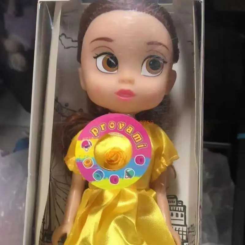 free shipping 6 pieces/set Princess Anna Elsa Rapunzel Snow White Beauty Sandro Doll Game House Toy Girl Christmas Gift