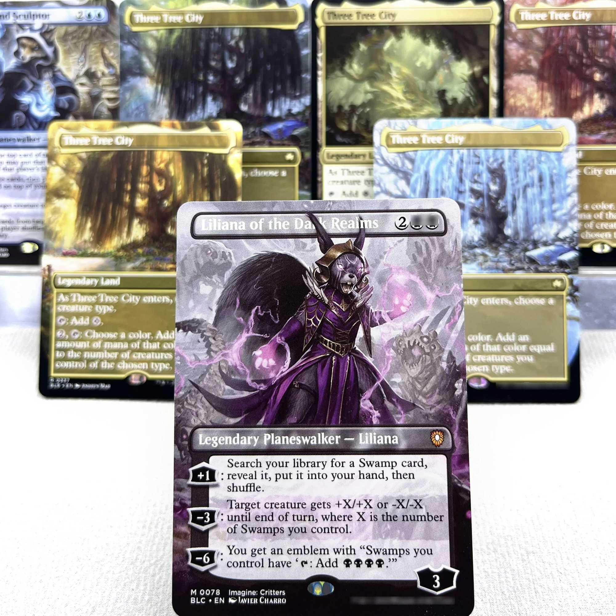 BLB BLC MH3 OTP HOLO7-02 Tcg cards proxys Magical Three Tree City Ygra Eater of All Mahathe Its Feathers Night Gather C251114