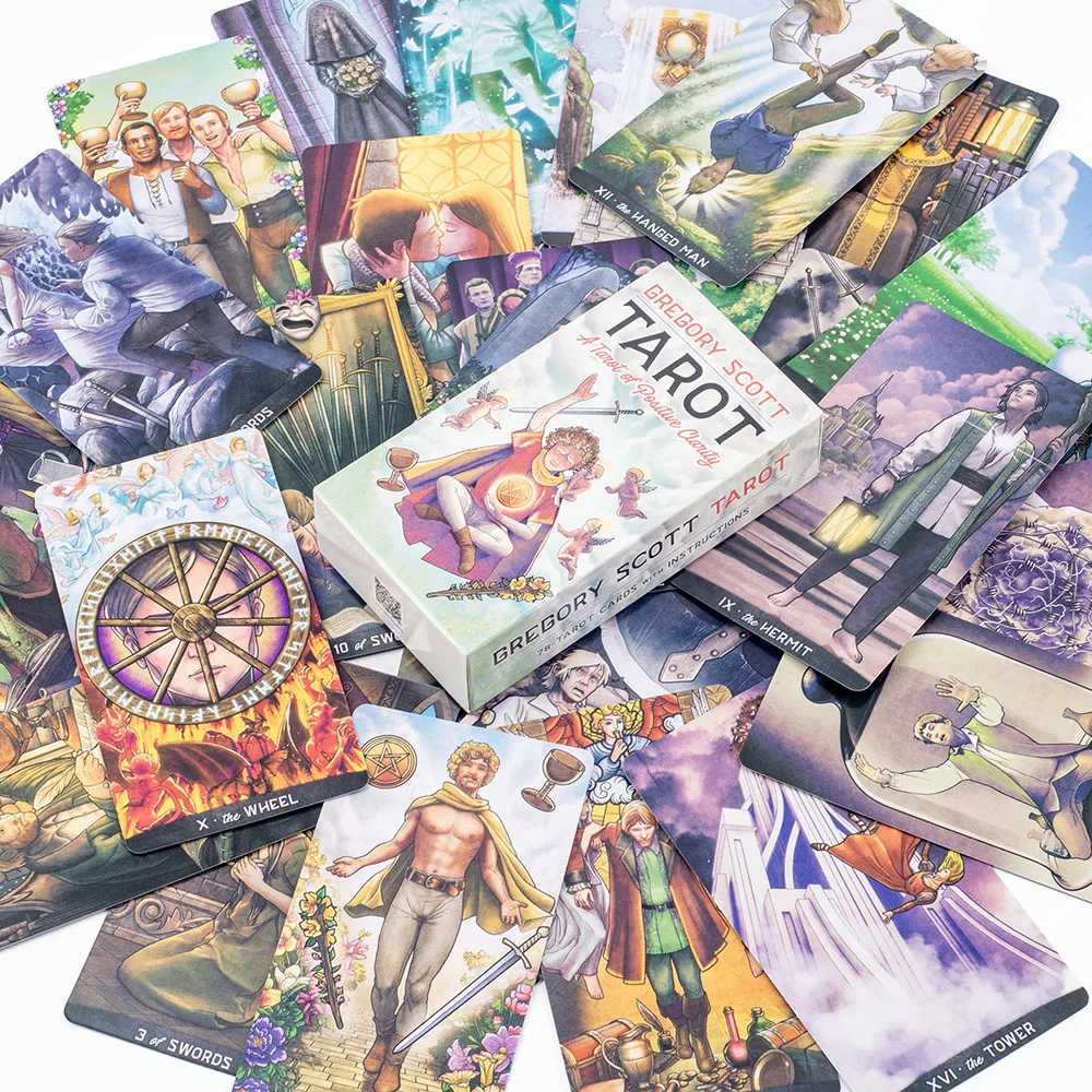 Hot Selling Gregory Scott Tarot 78-Card Deck English Visions For Beginners Puzzle Leisure Family Friend Party Game 11161cm C251114