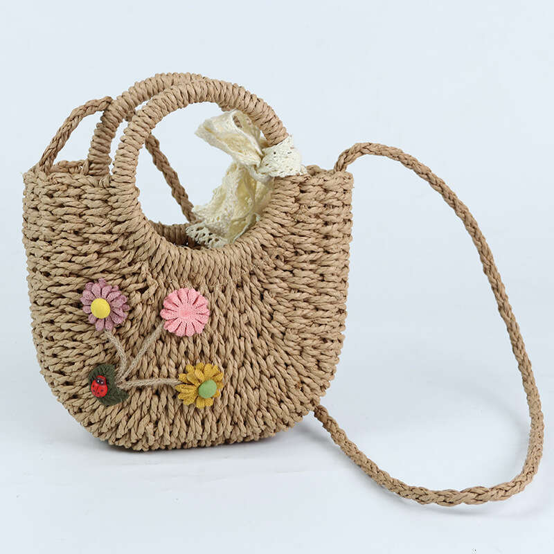 designer bag 2025 Spring Straw New Fashion Internet Celebrity Single Shoulder Crossbody Bag Women's Versatile Instagram Handheld Vegetable Basket