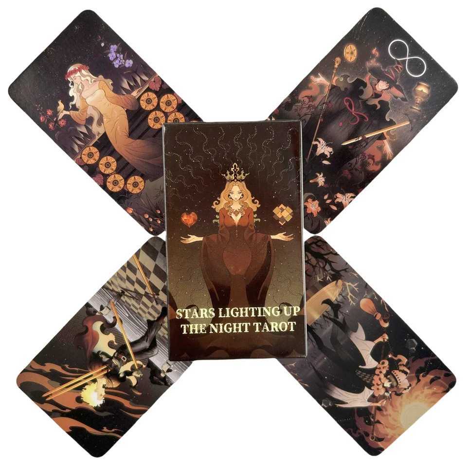 Stars Lighting Up the Night Tarot Cards A 80 Deck Oracle Cards Playing Game Cards C251114