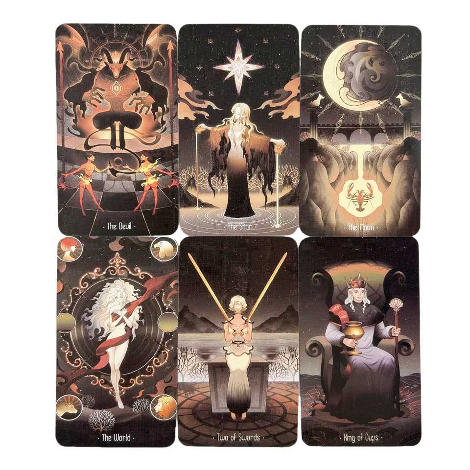 Stars Lighting Up the Night Tarot Cards A 80 Deck Oracle Cards Playing Game Cards C251114