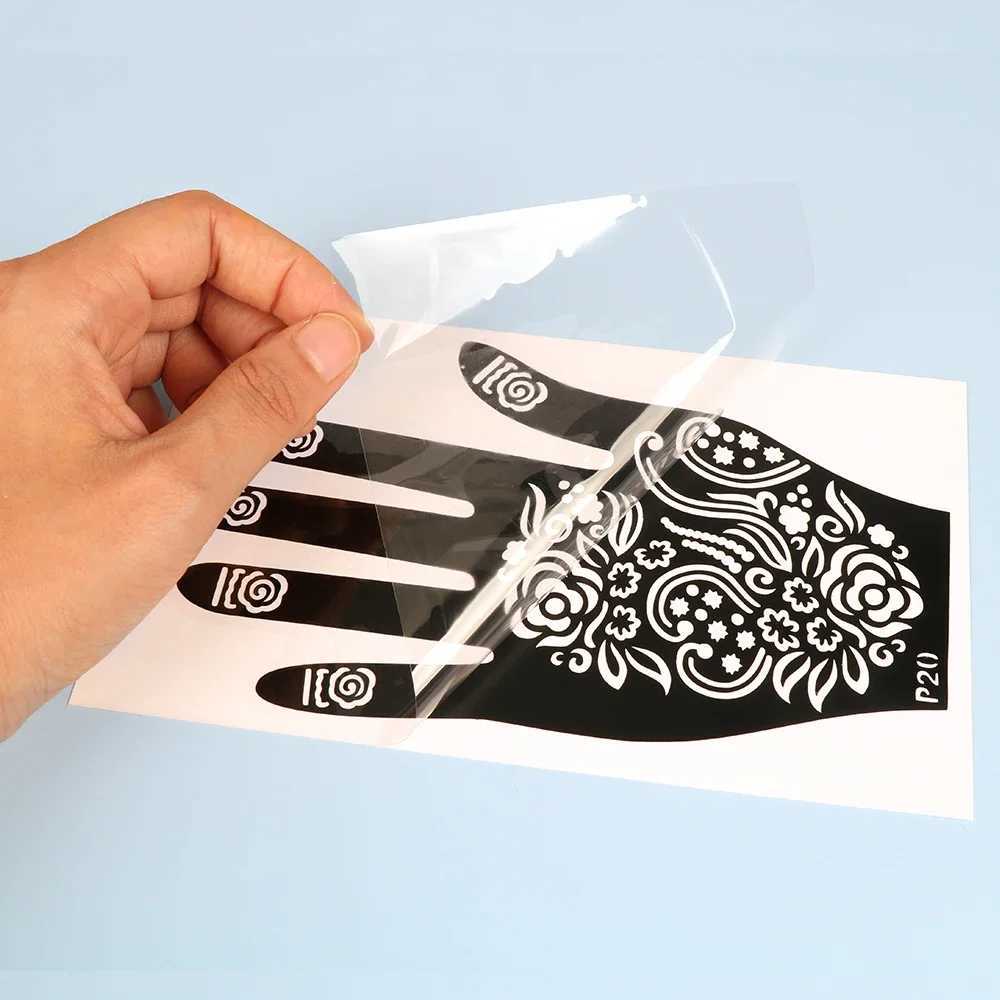 Temporary Tattoo Template Nail Art DIY Body Art Stickers Template Wedding Tools Professional Indian Fashion Stickers TemplateXJ25414