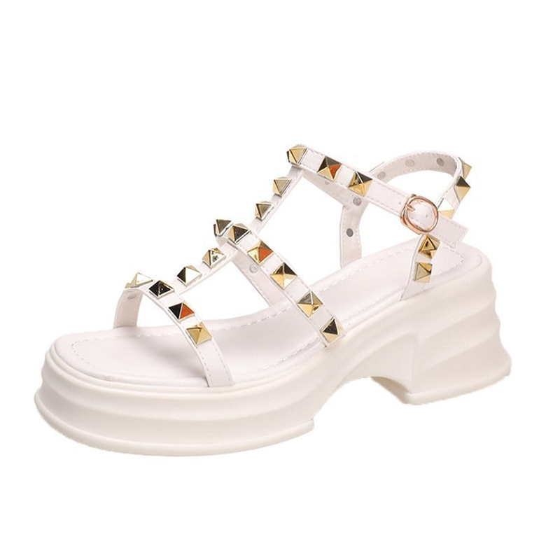 free shipping designer sandals for women2025 Summer New Thick Bottom Coarse More Anti Slip Fashionable Casual Versatile Outerwear Size 35-40