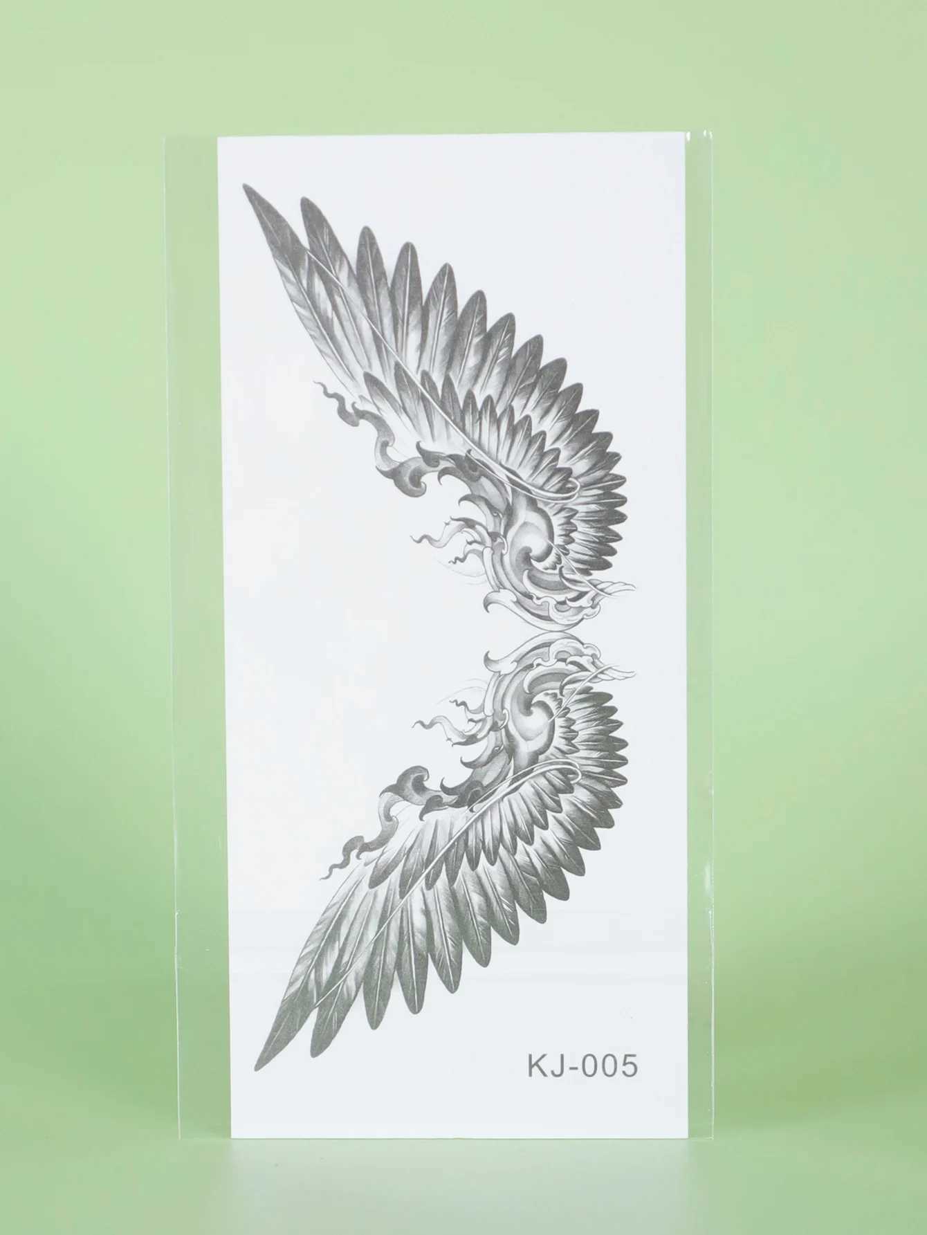 Angel wing neck waterproof temporary tattoo sticker lasting 1-2 weeks real semi permanent fake tattooXJ25414