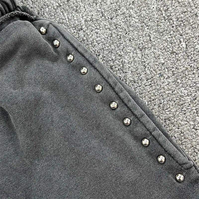 Men's Pants Project Capri European And American Style Rivet Sports Casual