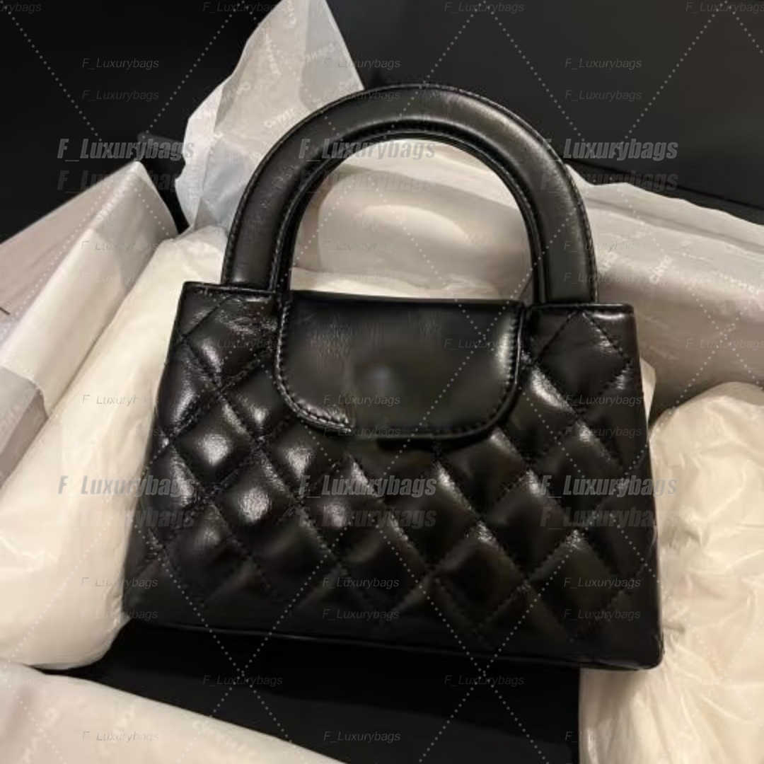 Totes Designer Bag 24P Mini Nano Bag Chain Flap Bag Coco Handle Bag Leather Kel CC Handle Classic Bag Ladies Luxury Gold Buckle Hardware 25C Handbag