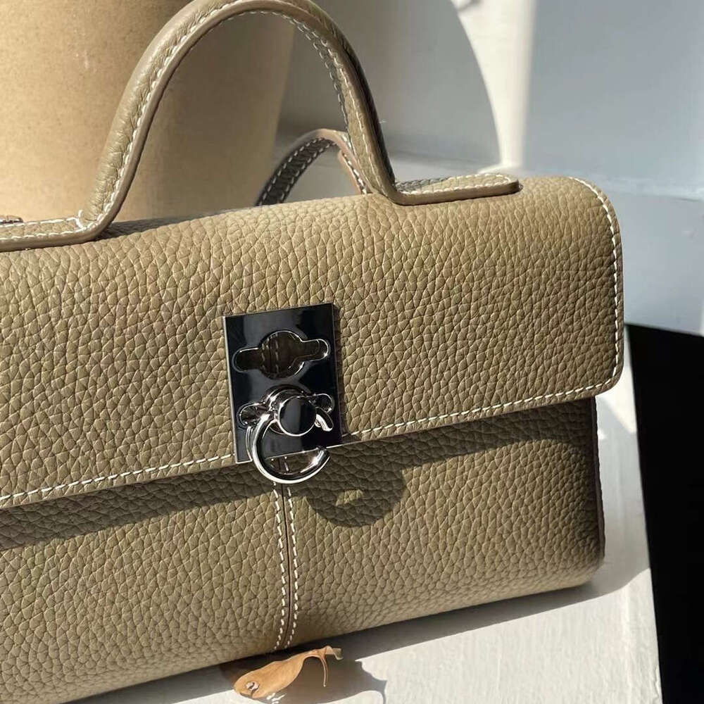 Women's Bags New top layer cowhide official document commuting niche high-end leather women's bag, hand-held crossbody bag