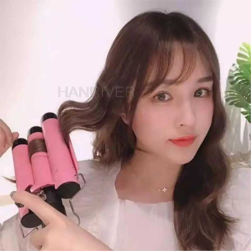 110V-220VKorean-style Egg Roll Hair Stick Water Ripple Wave Bubble Noodle Egg Roll Stick Lazy Curling Artifact Large Roll SplintT251114