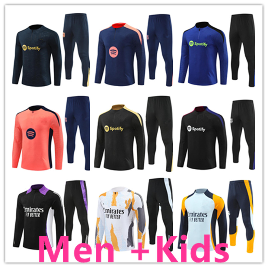 2024 25 tracksuit tracksuits training chandal 24/25/26 survetement foot tuta retro futbol Soccer tracksuit football tracksuit kid men and kids kit